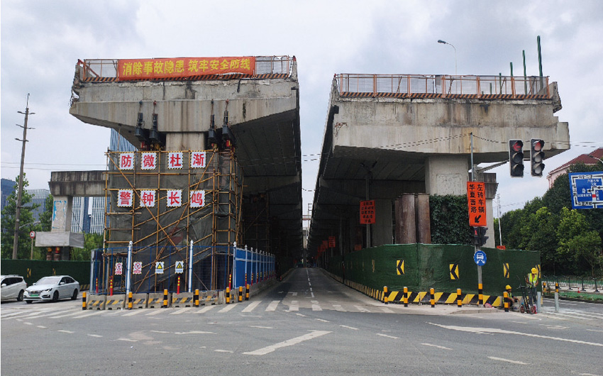 上海濟陽路快速化改建工程橋梁頂升工程2標(biāo)